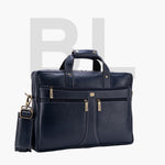 BRAND LEATHER Laptop Bag for Men - Genuine Leather Office Bag with Multiple Compartments Fits 14/15.6/16 Inch Laptop Bag - Messenger and Shoulder Bag for Travel - Water Resistant