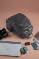 BRAND LEATHER Men's Full Grain Cow Hide Leather 17 Inch Laptop Backpack Large Capacity Weekender Overnight Camping Travel Rucksack