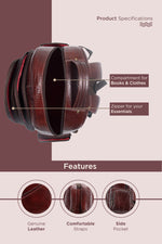 BRAND LEATHER Men's Full Grain Cow Hide Leather 17 Inch Laptop Backpack Large Capacity Weekender Overnight Camping Travel Rucksack