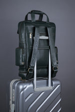 BRAND LEATHER Full Grain Buffalo - Hide Leather Backpack Large Capacity 15/15.6/16/17 Inch Laptop Bag Multi Pockets Travel Daypack