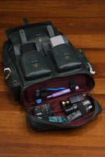 BRAND LEATHER Full Grain Buffalo - Hide Leather Backpack Large Capacity 15/15.6/16/17 Inch Laptop Bag Multi Pockets Travel Daypack