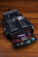 BRAND LEATHER Full Grain Buffalo - Hide Leather Backpack Large Capacity 15/15.6/16/17 Inch Laptop Bag Multi Pockets Travel Daypack