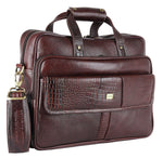 BRAND LEATHER Laptop Bag for Men - Genuine Leather Office Bag with Multiple Compartments Fits 14/15.6/16 Inch Laptop Bag - Messenger and Shoulder Bag for Travel - Water Resistant