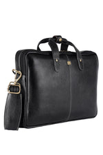 BRAND LEATHER Genuine Leather Laptop Bag for Men/Office Bag for Men |Fits 14|15.6|16 Inch Laptop Bag/MacBook |Leather Bag for Men with Shoulder Straps|Crossbody Laptop Messenger Bag for Men