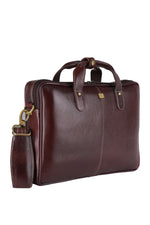 BRAND LEATHER Genuine Leather Laptop Bag for Men/Office Bag for Men |Fits 14|15.6|16 Inch Laptop Bag/MacBook |Leather Bag for Men with Shoulder Straps|Crossbody Laptop Messenger Bag for Men