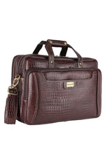 Genuine Leather 16 Inch Laptop Messenger Bag With Huge Capacity