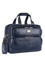 Genuine Leather Laptop Bag for Men/Office Bag for Men, Brown | Fits Upto 16" Laptop/MacBook| Bag with Shoulder Straps | Laptop Messenger Bag/Leather Bag for Men with Trolley Straps