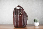 Genuine Leather Laptop Bag for Men - Office Bag, Brown - Fits Up to 16-inch Laptop/MacBook - Shoulder Bag/Hand Bag