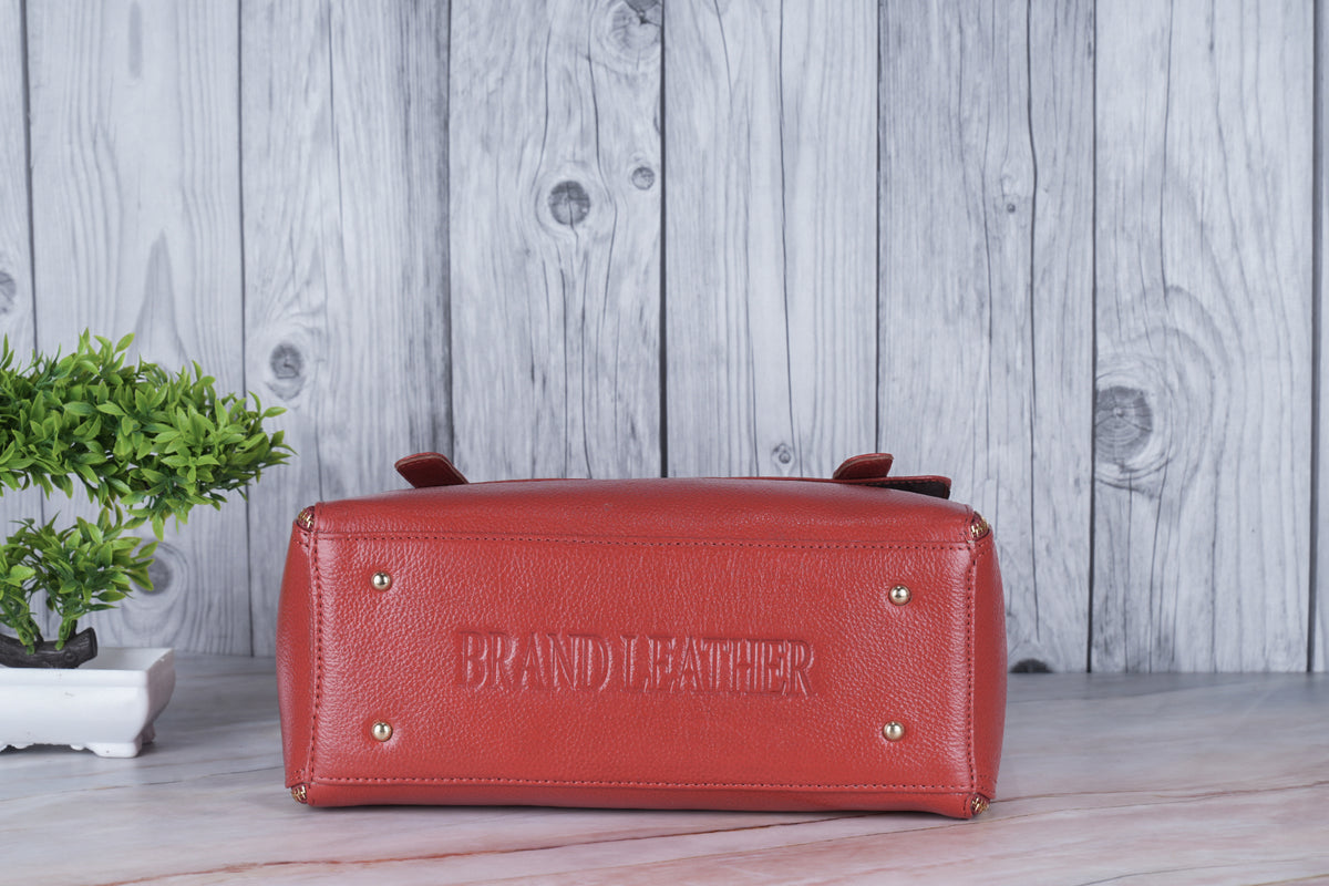 BRAND LEATHER Women's Genuine Leather Handbags Shoulder Bag Satchel Designer Ladies Purse Crossbody Bags