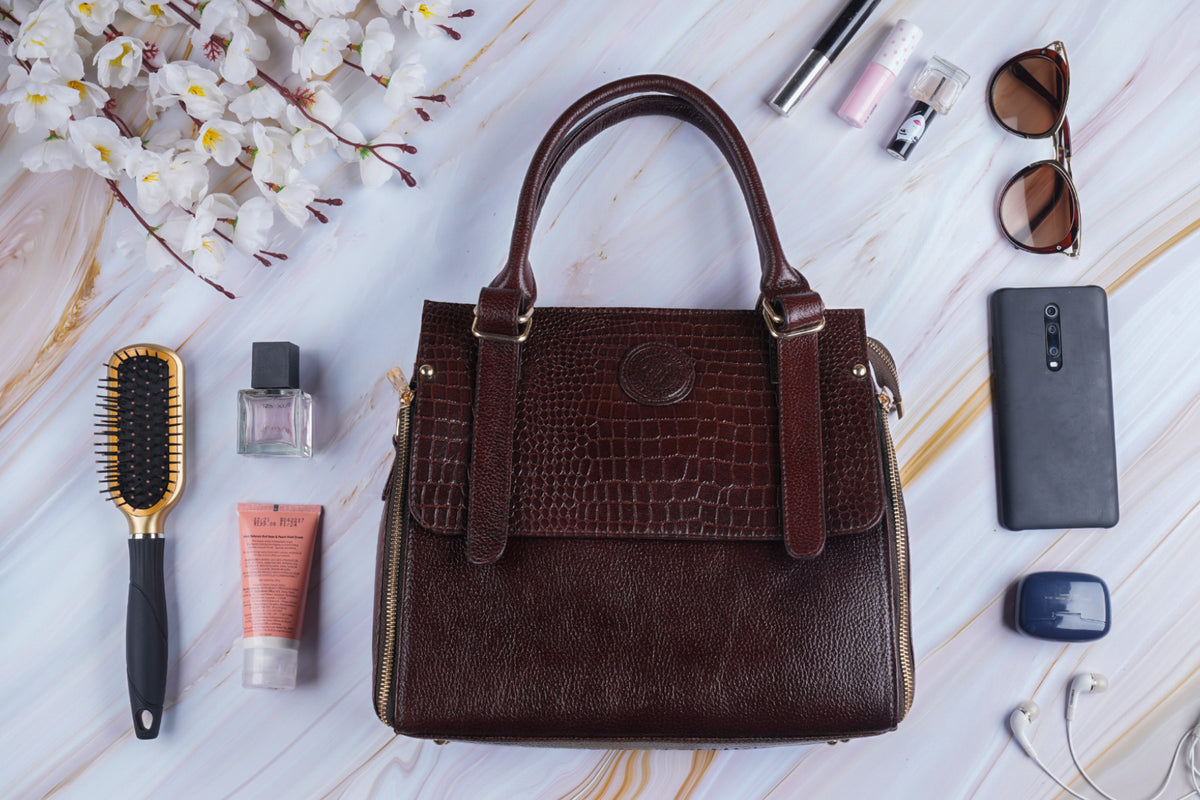 BRAND LEATHER Women's Genuine Leather Handbags Shoulder Bag Satchel Designer Ladies Purse Crossbody Bags