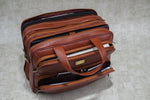 Genuine Leather Laptop Bag for Men/Office Bag for Men, Brown | Fits Upto 16" Laptop/MacBook| Bag with Shoulder Straps | Laptop Messenger Bag/Leather Bag for Men with Trolley Straps