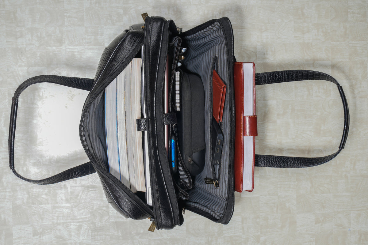 Genuine Leather Messenger Bag for Men 15.6, 16 inch laptop Briefcase Shoulder Bags