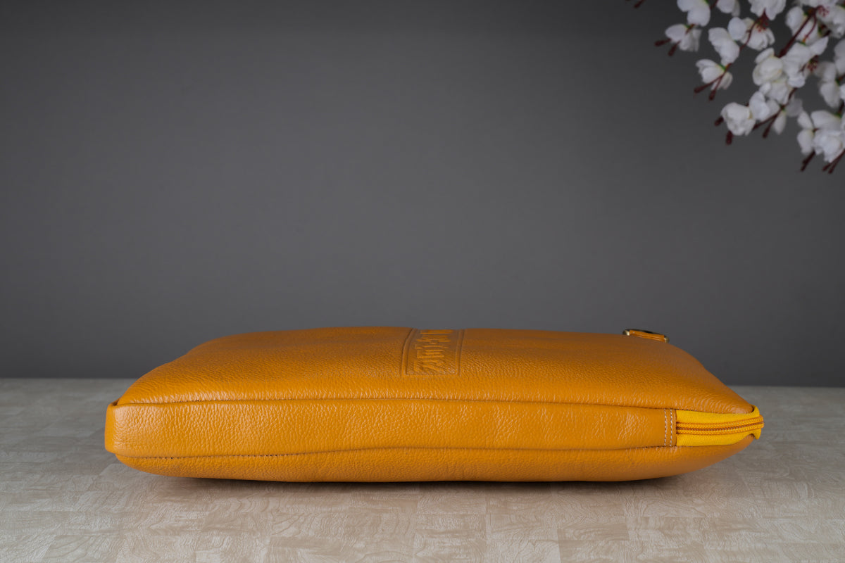 Genuine Leather Laptop Sleeve for Upto 16.3" inch | Shoulder Straps | Adjustable Slings