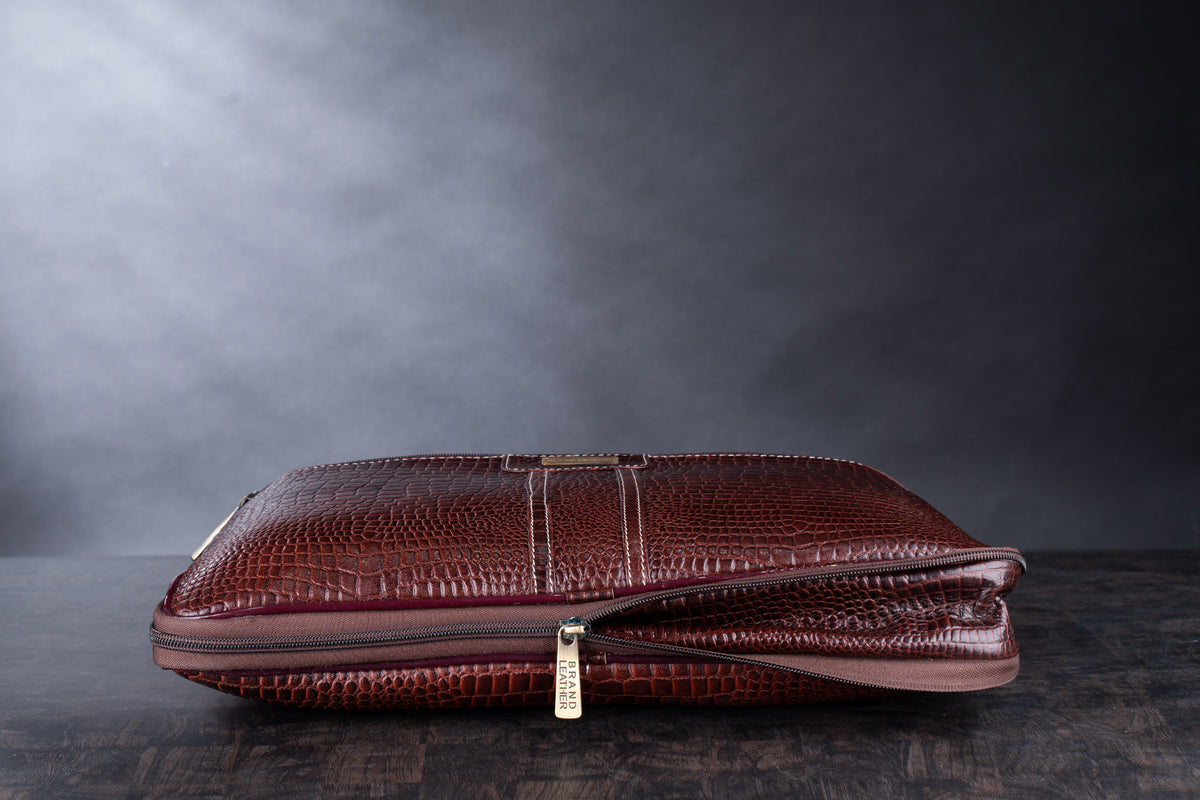 BRAND LEATHER Genuine Leather Laptop Bag for Men/Office Bag for Men |Fits 14|15.6|16 Inch Laptop Bag/MacBook |Leather Bag for Men with Shoulder Straps|Crossbody Laptop Messenger Bag for Men