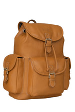 BRAND LEATHER Genuine Leather 15.6 inch Laptop Backpack Casual Daypack for Travel Business Outdoor and More Unisex