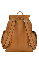 BRAND LEATHER Genuine Leather 15.6 inch Laptop Backpack Casual Daypack for Travel Business Outdoor and More Unisex