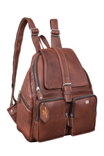 BRAND LEATHER Genuine Leather Stylish Women's Backpack Use for College|School|Office|Travel