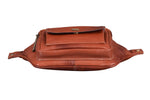 BRAND LEATHER Stylish Genuine Leather Waist Bag Elegant Style Travel Pouch Passport Holder with Adjustable Strap for Multipurpose Use