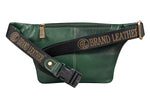BRAND LEATHER Stylish Genuine Leather Waist Bag Elegant Style Travel Pouch Passport Holder with Adjustable Strap for Multipurpose Use