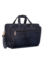 Genuine Leather 16 Inch Full Expandable Laptop Messenger Bag