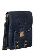 BRAND LEATHER Casual|Business|Travel use Genuine Leather Cross Body Sling Bag with Multi Pockets