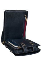 BRAND LEATHER Casual|Business|Travel use Genuine Leather Cross Body Sling Bag with Multi Pockets