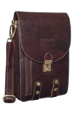 BRAND LEATHER Casual|Business|Travel use Genuine Leather Cross Body Sling Bag with Multi Pockets