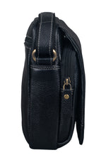 BRAND LEATHER Bombay Brown Leather Cross Body Sling Bag For Unisex