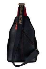 BRAND LEATHER Men's Genuine Leather Sling Chest Bag Casual Shoulder Daypack's