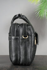 Genuine Leather 15.6 Inch Expandable Laptop Messenger Bag