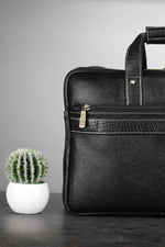 Genuine Leather 15.6 Inch Expandable Laptop Messenger Bag