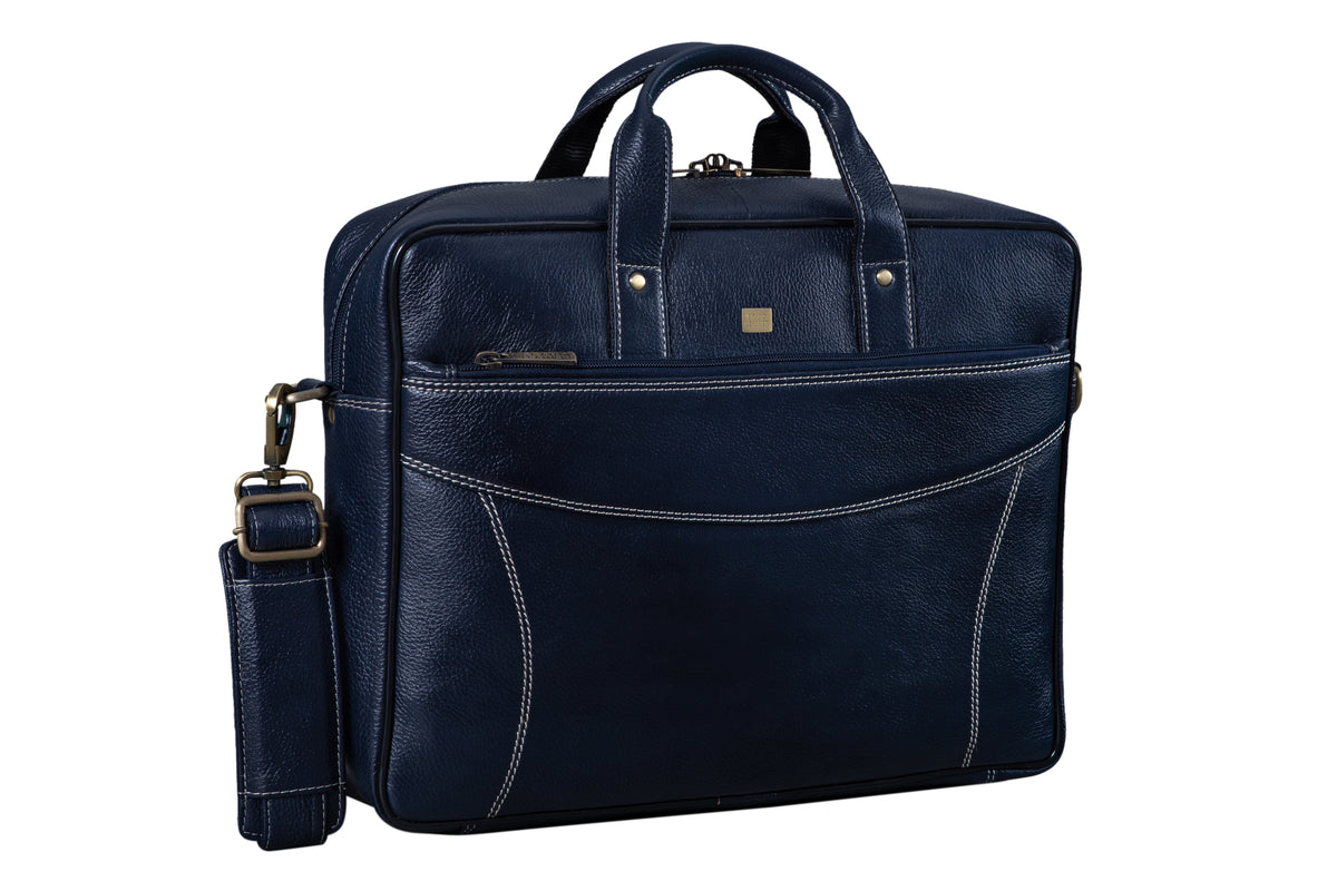 BRAND LEATHER Genuine Leather Laptop Bag for Men/Office Bag for Men |Fits 14|15.6|16 Inch Laptop Bag/MacBook |Leather Bag for Men with Shoulder Straps|Crossbody Laptop Messenger Bag for Men
