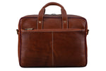 BRAND LEATHER Genuine Leather Laptop Bag for Men/Office Bag for Men |Fits 14|15.6|16 Inch Laptop Bag/MacBook |Leather Bag for Men with Shoulder Straps|Crossbody Laptop Messenger Bag for Men
