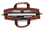BRAND LEATHER Genuine Leather Laptop Bag for Men/Office Bag for Men |Fits 14|15.6|16 Inch Laptop Bag/MacBook |Leather Bag for Men with Shoulder Straps|Crossbody Laptop Messenger Bag for Men