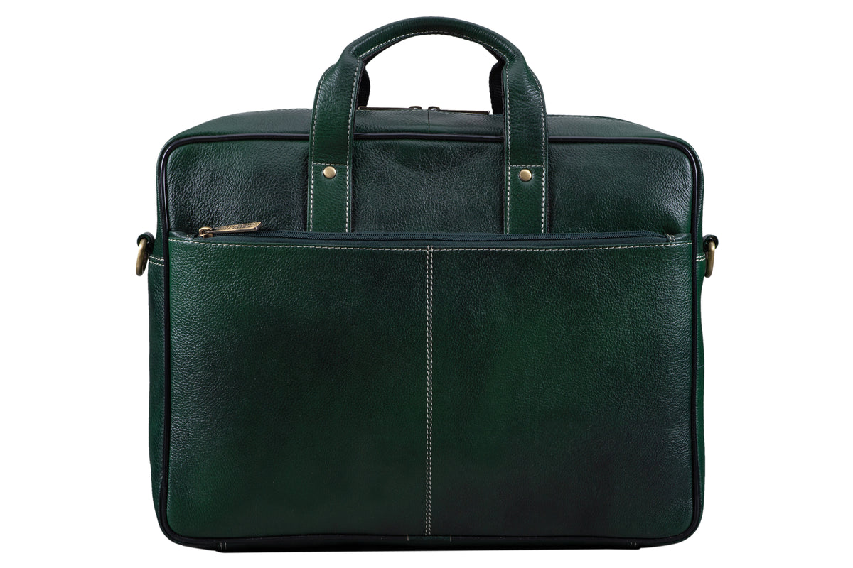 BRAND LEATHER Genuine Leather Laptop Bag for Men/Office Bag for Men |Fits 14|15.6|16 Inch Laptop Bag/MacBook |Leather Bag for Men with Shoulder Straps|Crossbody Laptop Messenger Bag for Men