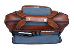 BRAND LEATHER Laptop Bag for Men - Genuine Leather Messenger Bag for Office - Fits up to 13 Inch Laptop -Brown Shoulder Bag
