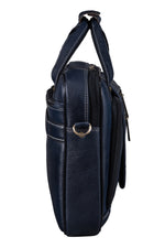 BRAND LEATHER Laptop Bag for Men - Genuine Leather Messenger Bag for Office - Fits up to 13 Inch Laptop -Brown Shoulder Bag