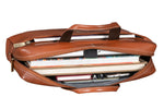 BRAND LEATHER Genuine Leather Laptop Bag for Men/Office Bag for Men |Fits 14|15.6|16 Inch Laptop Bag/MacBook |Leather Bag for Men with Shoulder Straps|Crossbody Laptop Messenger Bag for Men