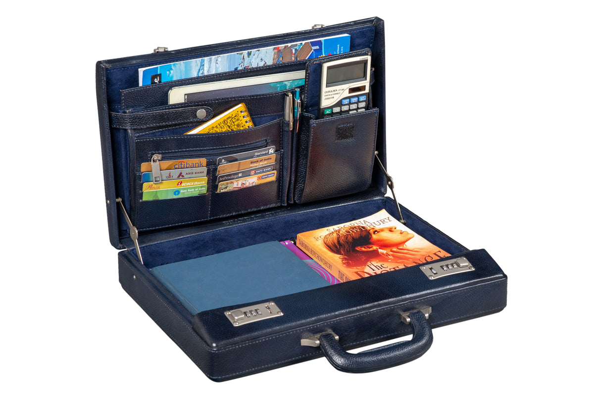 BRAND LEATHER Genuine Leather 20 L Briefcase For Men Use For Office|Business|Travel