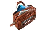 Genuine Leather Laptop Bag for Men - Office Bag, Brown - Fits Up to 16-inch Laptop/MacBook - Shoulder Bag/Hand Bag