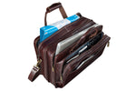 Genuine Leather 16 Inch Full Expandable Laptop Messenger Bag