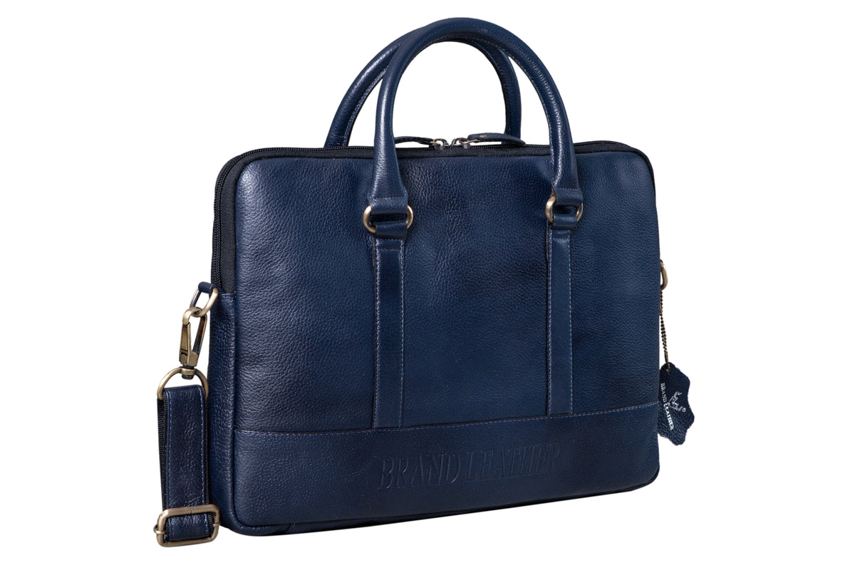 BRAND LEATHER GENUINE LEATHER Laptop Shoulder Messenger Bag Case Sleeve for 13 13.3 14 14.1" Inch Notebook/Chromebook