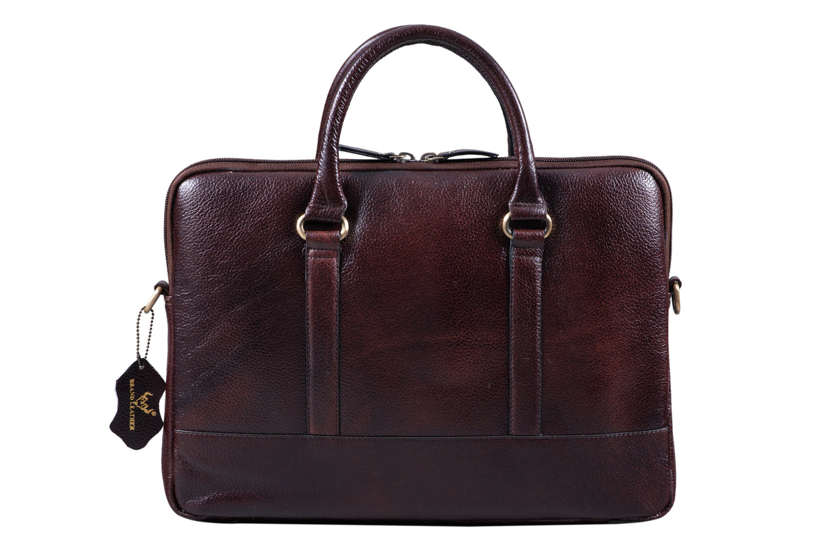 BRAND LEATHER GENUINE LEATHER Laptop Shoulder Messenger Bag Case Sleeve for 13 13.3 14 14.1" Inch Notebook/Chromebook