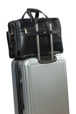 17 inch Genuine Leather Laptop Messenger Bag with Full Expandable With 360 Days Warranty