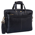 BRAND LEATHER Genuine Leather Laptop Bag for Men/Office Bag for Men |Fits 14|15.6|16 Inch Laptop Bag/MacBook |Leather Bag for Men with Shoulder Straps|Crossbody Laptop Messenger Bag for Men