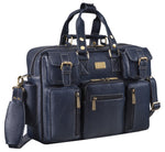 BRAND LEATHER Genuine Leather Laptop Bag for Men - Office Bag, Brown - Fits Up to 14/15.6/16 Inch Laptop/MacBook - Laptop Messenger Bag/Side Shoulder Bag with Adjustable Strap - 1 Year Warranty