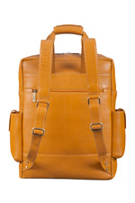 BRAND LEATHER Full Grain Buffalo - Hide Leather Backpack Large Capacity 15/15.6/16/17 Inch Laptop Bag Multi Pockets Travel Daypack