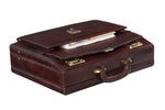 BRAND LEATHER Genuine Leather 20 L, 25 L, 30 L Briefcase For Men Use For Office|Business|Travel