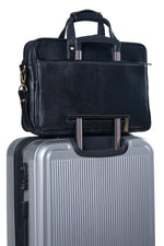 Genuine Leather Laptop Bag for Men - Office Bag, Brown - Fits Up to 16-inch Laptop/MacBook - Shoulder Bag/Hand Bag