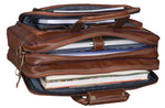 BRAND LEATHER Genuine Leather Laptop Bag for Men/Office Bag for Men, Brown | Fits Upto 16 Inch Laptop/MacBook | Handbags with Shoulder Straps | Leather Bag for Men | Trolley Strap in Laptop Bag